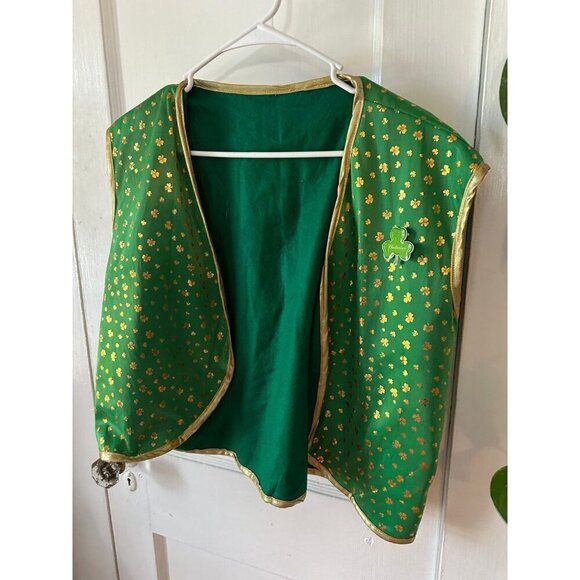 Adult size large St Patrick’s Day shamrock vest - Picture 2 of 8